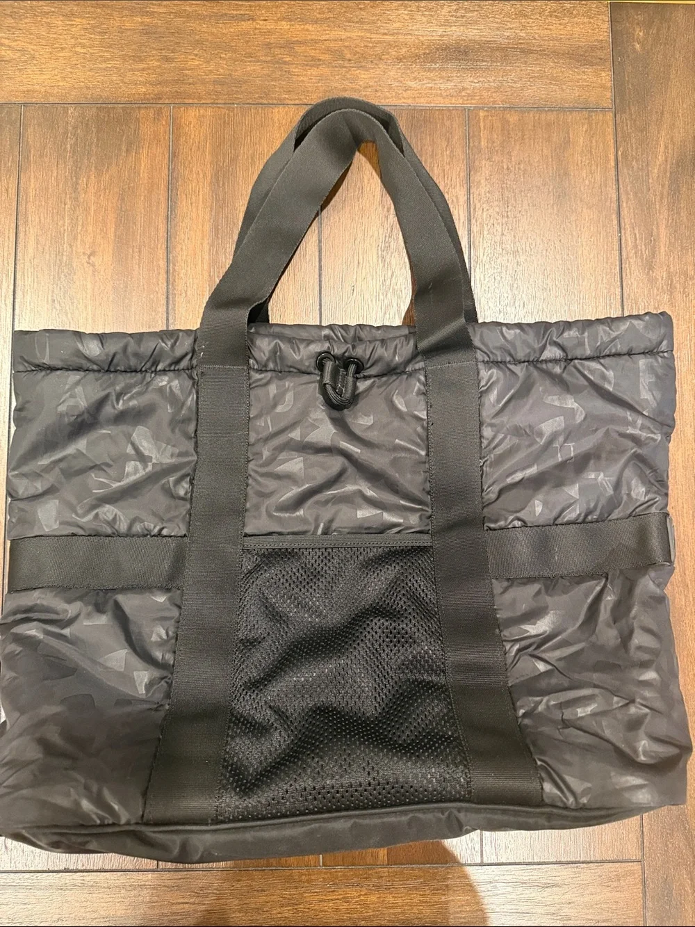 Under Armour Black Quilted Nylon Tote Bag for